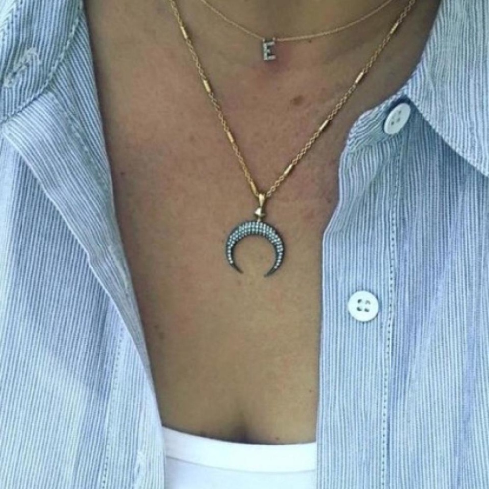 Stella & Dot DIedre Double Horn Pendant